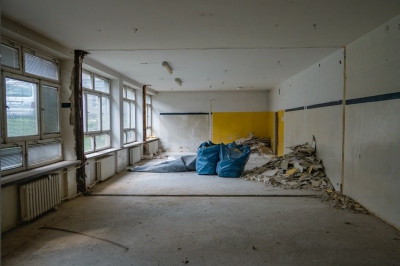 Start of construction works at the House of Utopia in April 2019 by REMEDIA